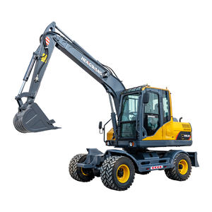 Machine diesel la moins chère d'excavatrice de roue de 10 tonnes 12 tonnes avec le pouce hydraulique - Product Image 1