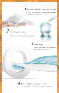 Limpiador facial de <span class=keywords><strong>amino</strong></span>ácido, alta calidad, VC, brillante, control de aceite suave, venta al por mayor - Product Image 4