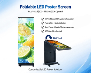 จอแสดงผล LED แบบพกพา P2.5 รุ่นใหม่ล่าสุดปี 2026 ปรับแต่งได้  บางเฉียบ  เคลื่อนย้ายสะดวก  เหมาะสำหรับโฆษณาในฟิตเนสเซ็นเตอร์และยิม - Product Image 3