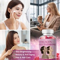 OEM Gummies Collagène Glutathion 60 Unités Éclat de la Peau Antioxydant Vitamines C E Beauté GMP
