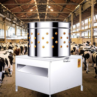Plumeuse Commerciale Automatique Turbo Nouveau Modèle pour Volailles (Poulet, Canard, Oie) avec Moteur 220V – Équipement d'Abattage