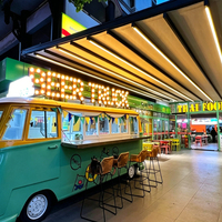 Tissu PVC 5x7 mètres, auvent de restaurant extérieur personnalisable en aluminium résistant à la pluie, auvent pliable électrique résistant à la pluie