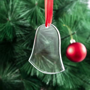 Pendentif cloche en cristal transparent DT Wholesale - Ornement de Noë<span class=keywords><strong>l</strong></span> en verre vierge pour gravure UV, gravure laser, décoration <span class=keywords><strong>à</strong></span> suspendre pour sapin de Noë<span class=keywords><strong>l</strong></span> - Product Image 3