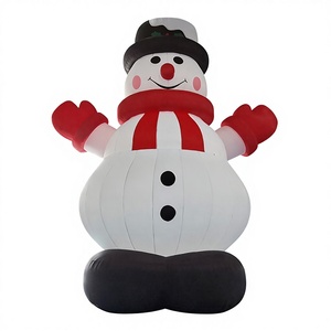 Globo Inflable Gigante de Muñeco de Nieve de 26 Pies con Bomba de Aire Manual para Decoraciones Navideñas - Resistente al Agua y Duradero - Product Image 1
