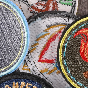 Nature Design Custom Patches Heat Transfer Fabric 100% Embroidery Embroidered Patch Custom Sew Iron on Patches for Clothing - Product Image 4