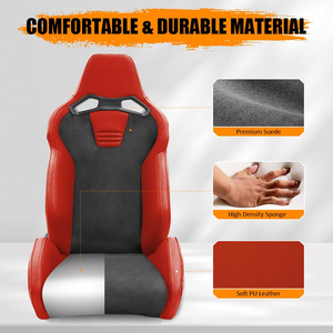 Sedili da Corsa Universali BYDS Regolabili Reclinabili Sedili a Guscio Volante Sportivo BMW M con Doppio Cursore - Product Image 6