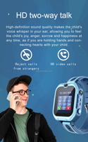 Smartwatch KT15 4G per Bambini, Schermo IPS da 1.52", GPS Tracker con Fotocamera, SOS, Contapassi, Sveglia, Impermeabile IP67, Cinturino in Silicone per Ragazzi e Ragazze