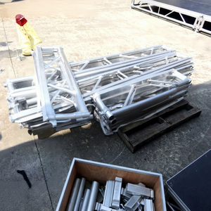 Modular Aluminum Alloy Stage Display Equipment Rectangle Frame Screw Connection Quick Installation Silver Color Exhibitions Use - Product Image 1