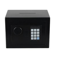 Coffre-fort à code Chuan Wei YP-17 H170xL230xP170mm avec serrure à clé et code électronique, cadeau pour enfants, usage domestique, rangement d'argent et de certificats