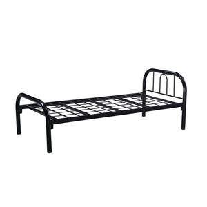 Modern Minimalist Design Hot Sale Customized Steel Metal <b>Single</b> Full Size Twin <b>Bed</b> Frame Box Spring Stable Bedroom Furniture - Product Image 2