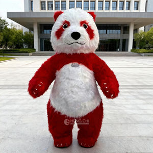 Shengchi MOQ1 Pc 2メートルカスタムパンダプレイコスチュームコスプレパンダぬいぐるみ大人用ファースーツステージパフォーマンススーツ - Product Image 5