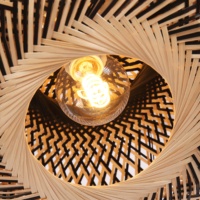 Lustres en osier bambou lampes suspendues pour décoration intérieure salle à manger style de vacances salon bambou rotin suspension lampe
