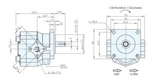 ปั๊มไฮดรอลิก HGB-2A-12 PA เกียร์12ซีซีซีแรงลม175กก. ความดันทำงาน210กก. แรงดันสูงสุดสำหรับเครื่องจักรก่อสร้าง - Product Image 2