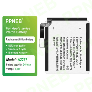 Nouvelle <span class=keywords><strong>batterie</strong></span> de montre intelligente A2277 de haute qualité pour <span class=keywords><strong>Apple</strong></span> <span class=keywords><strong>Watch</strong></span> Series 5 <span class=keywords><strong>batterie</strong></span> de <span class=keywords><strong>remplacement</strong></span> de 40mm en stock certificat CE FCC ROHS - Product Image 1