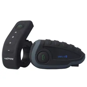 V8 Motorcycle Helmet Bluetooth Wireless Intercom BT Headset Headphone Interphone