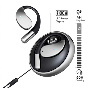 Écouteurs Traducteurs IA Intelligents Sans Fil, Casque Sportif à Crochet d'Oreille avec Écran LED, <span class=keywords><strong>NON</strong></span> Anti-Bruit, Casque de Jeu - Product Image 3