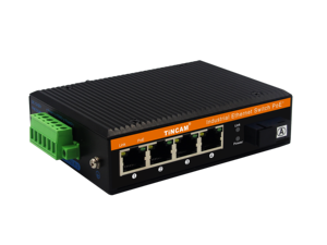 TiNCAM PoE 산업용 네트워크 스위치 1 * SC + 4 * RJ45 단일 모드 단일 섬유 산업용 미디어 변환기 고온 저항 - Product Image 6