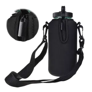 Single Sleeve Soccer Hot Insulated Neoprene Sport Shoulder Strap Water Bottle Holder