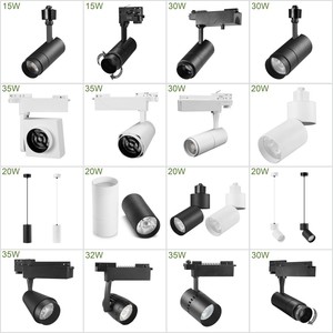 Zoomable COB dẫn ánh sáng theo dõi 15W/20W/30W thương mại chùm góc có thể điều chỉnh focusable thiết kế hiện đại tập trung theo dõi đèn - Product Image 5