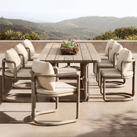 Mobilier d'extérieur, ensemble de chaises de salle à manger en teck, ensemble table à manger et chaises de jardin en bois