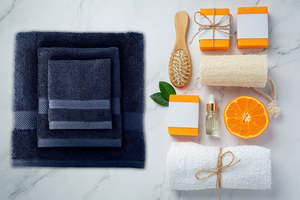 Lot de 6 serviettes de bain de luxe à séchage rapide en coton turc durable et écologique, couleur unie, option de vente en gros - Product Image 6