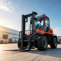 Fabricant chinois de chariot élévateur tout-terrain articulé diesel 3,5 tonnes 4x4 pour terrains accidentés