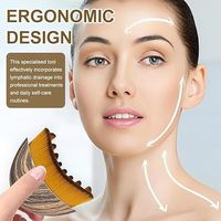 Nouvelle Brosse Sèche Douce pour Visage avec Logo Personnalisé, Brosse Ovale de Massage Lymphatique pour Drainage Quotidien en Plastique