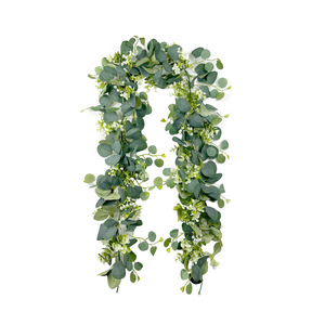 Guirnaldas Artificiales de Eucalipto y Paniculata de 100cm-200cm, Follaje Realista para Decoración del Hogar - Product Image 1