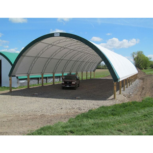 Bâtiment préfabriqué pour élevage laitier, hangar pour vaches, étable, abri pour chevaux en membrane PVC, structure en acier pour bétail - Product Image 3