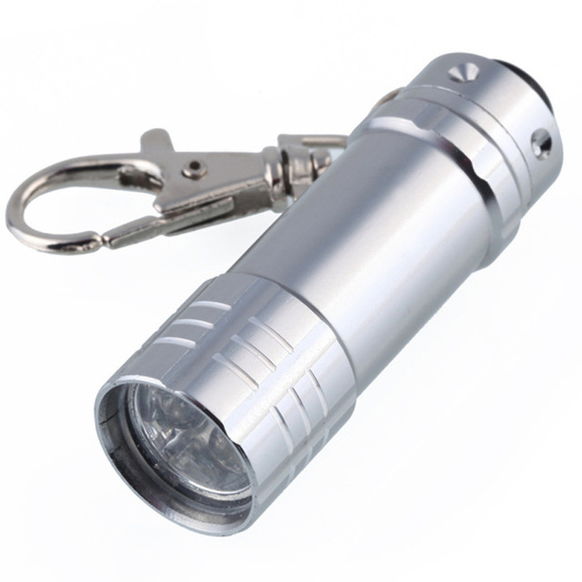 Portable Mini EDC Flashlight with LED Light 4 Color Keychain Torch Lights for Emergency