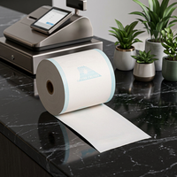 Rouleaux de papier thermique à bas prix 80*80mm sans BPA 70 GSM avec mandrin solide pour reçus CC