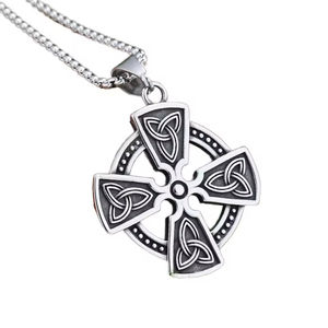 Collar con colgante de Cruz maltesa esmaltada de acero inoxidable Vintage para componentes de hallazgos de joyería de Caballeros del Templo - Product Image 4