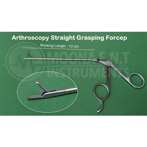 Pinces d'arthroscopie réutilisables type Alligator droites, à 1x2 dents, à mâchoires fines, pour procédures d'arthroscopie - Product Image 4