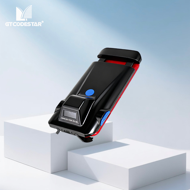 GTCODESTAR 2.4G Wireless 3-in-1 Barcode Reader Handheld Back Clip Scanner 2D Back Clip Barcode Scanner for Phone