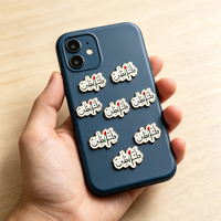 Autocollant en métal émaillé en forme de carte de Palestine avec texte arabe, 2-3 cm, en alliage de zinc, pour téléphone, fabrication sur mesure de haute qualité