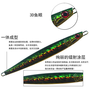 Señuelo de pesca de 150g, cebo metálico para pesca en el mar, pesca de atún desde embarcación - Product Image 3