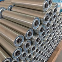 Les rouleaux en acier gravitaires sont utilisés dans les lignes de production pour la logistique et l'emballage des pièces d'équipement de manutention
