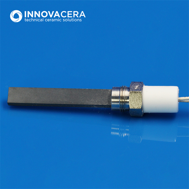24V/120V/220V Alumina Ceramic Hot Surface Igniter for Pellet Stove Parts Replacement, Quick Heat up
