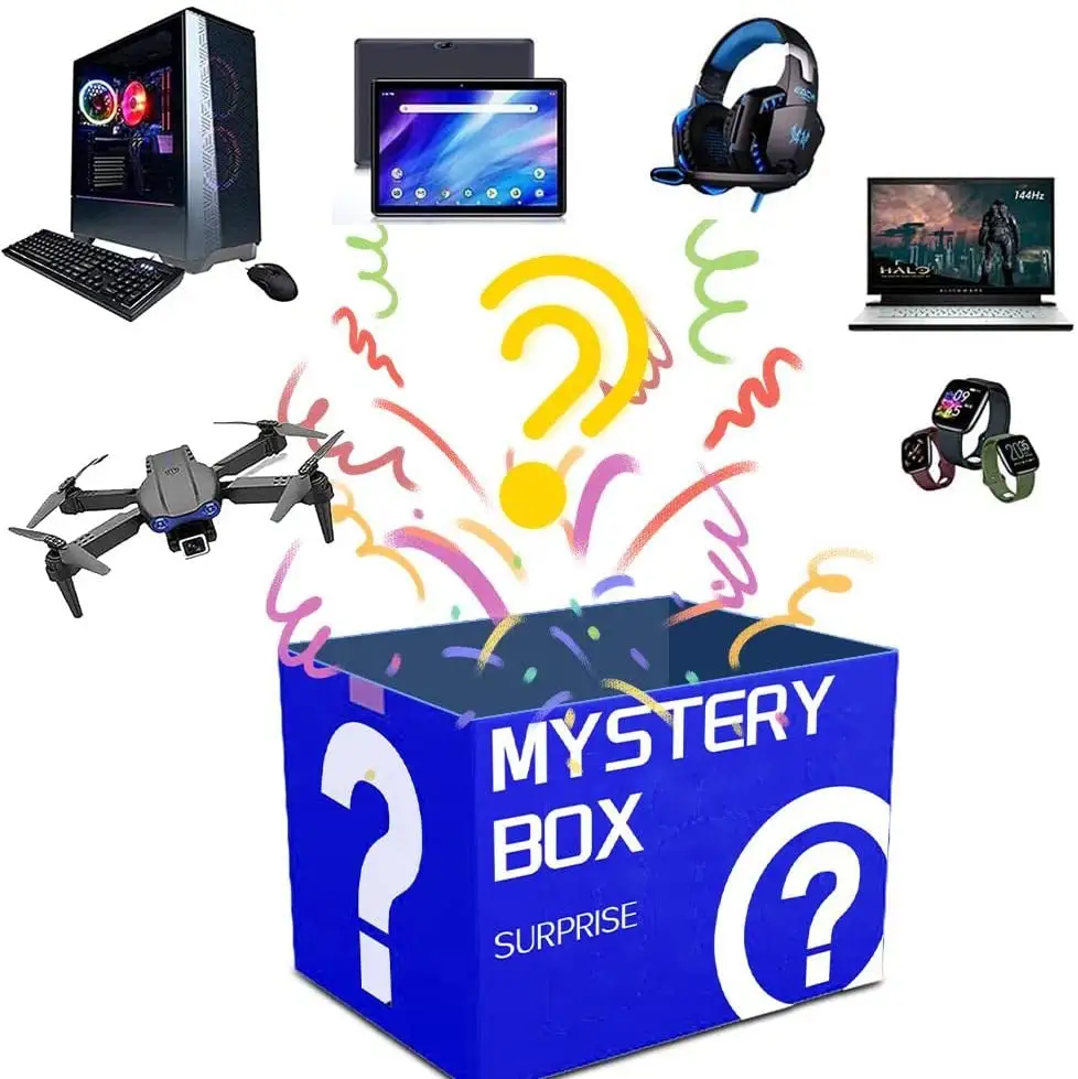 Fone de ouvido amazon top seller, misterioso box, headphone, drone, eletrônico, para iphone