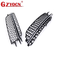 Grille avant noire brillante en nid d'abeille + grille de phare antibrouillard chromée pour Audi A6 C7 12-15 4G0853651A 4G0807681F 4G0807682 Vente en gros