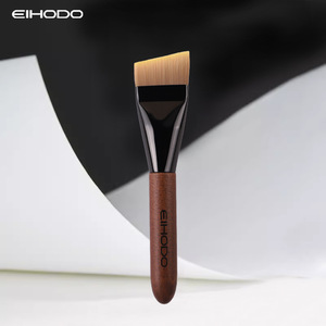 EIHODO Angled <b>Foundation</b> Brush Synthetic Hair Wooden Handle Makeup Brush For Face Base Application - Product Image 1