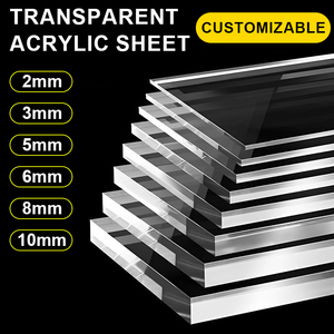 Factory Wholesale Custom 2mm 4mm 6mm Clear Cast <strong>Plexiglass</strong> Colored PMMA Cast Acrylic Sheet Raw Material For <strong>Display</strong> Rack - Product Image 4