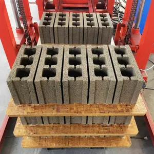 Machine de fabrication de briques de pavage, béton creux hydraulique Semi-automatique, bloc de ciment, moulage, Machine QT4-20, 4500