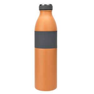 2024 Custom Logo 750ml Double Wall Magnetic Lid Vacuum Steel Water Bottle with Spoon Eco-Friendly Rubber Sleeve - Product Image 2