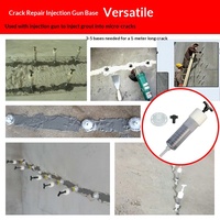 Colle de réparation de fissures en plastique, injecteur, injecteur de coulis basse pression, packer de renforcement, résine époxy, remplissage de tambours creux