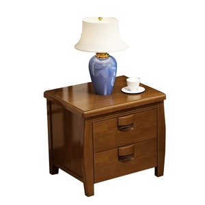 Mesa <span class=keywords><strong>de</strong></span> <span class=keywords><strong>Noche</strong></span> Moderna <span class=keywords><strong>de</strong></span> Estilo Chino, Económica, Contemporánea, <span class=keywords><strong>de</strong></span> Madera Antigua, con 2 <span class=keywords><strong>Cajones</strong></span>, para Dormitorio - Product Image 6