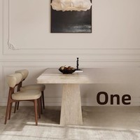 Table à manger rectangulaire moderne vintage en ardoise, style minimaliste du milieu du siècle, démontable, pièce de designer pour maisons et restaurants