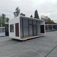 Maison de conteneur Apple de luxe de haute qualité, personnalisable, villa contemporaine en acier léger, cadre en acier isolé thermiquement, bureau