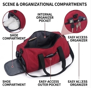 Supplier Latest Fashion Design Multifunctional Outdoor Fitness Gym <b>Bag</b> Customized Logo Wholesale Sport Gym <b>Bag</b> For Unisex - Product Image 4
