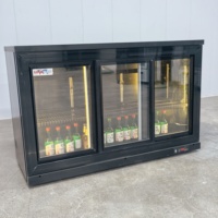 Mini-réfrigérateur de bar pour hôtel, armoire réfrigérée commerciale pour boissons, portes en acier inoxydable 304, contrôle numérique sans givre